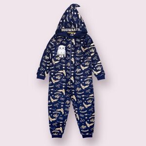 Harry Potter Hogwarts Hedwig Jumpsuit Pajama Costume Wizard Unisex 12/13 Year